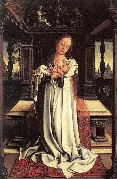 Bernard van orley Virgin and Child France oil painting art